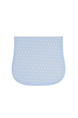 Blue Polka Dots Baby Burp Cloth