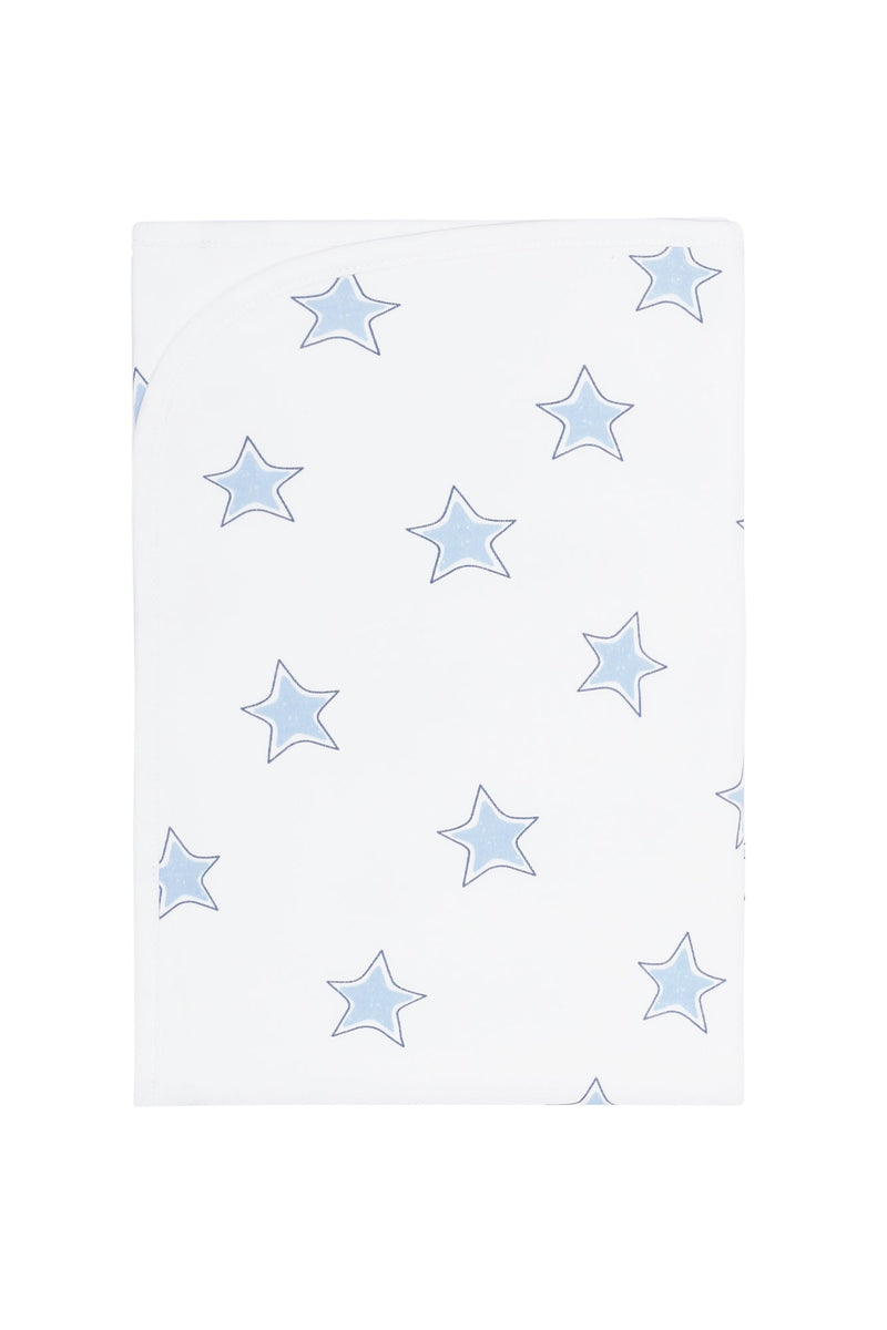 Blue Stars Print Blanket