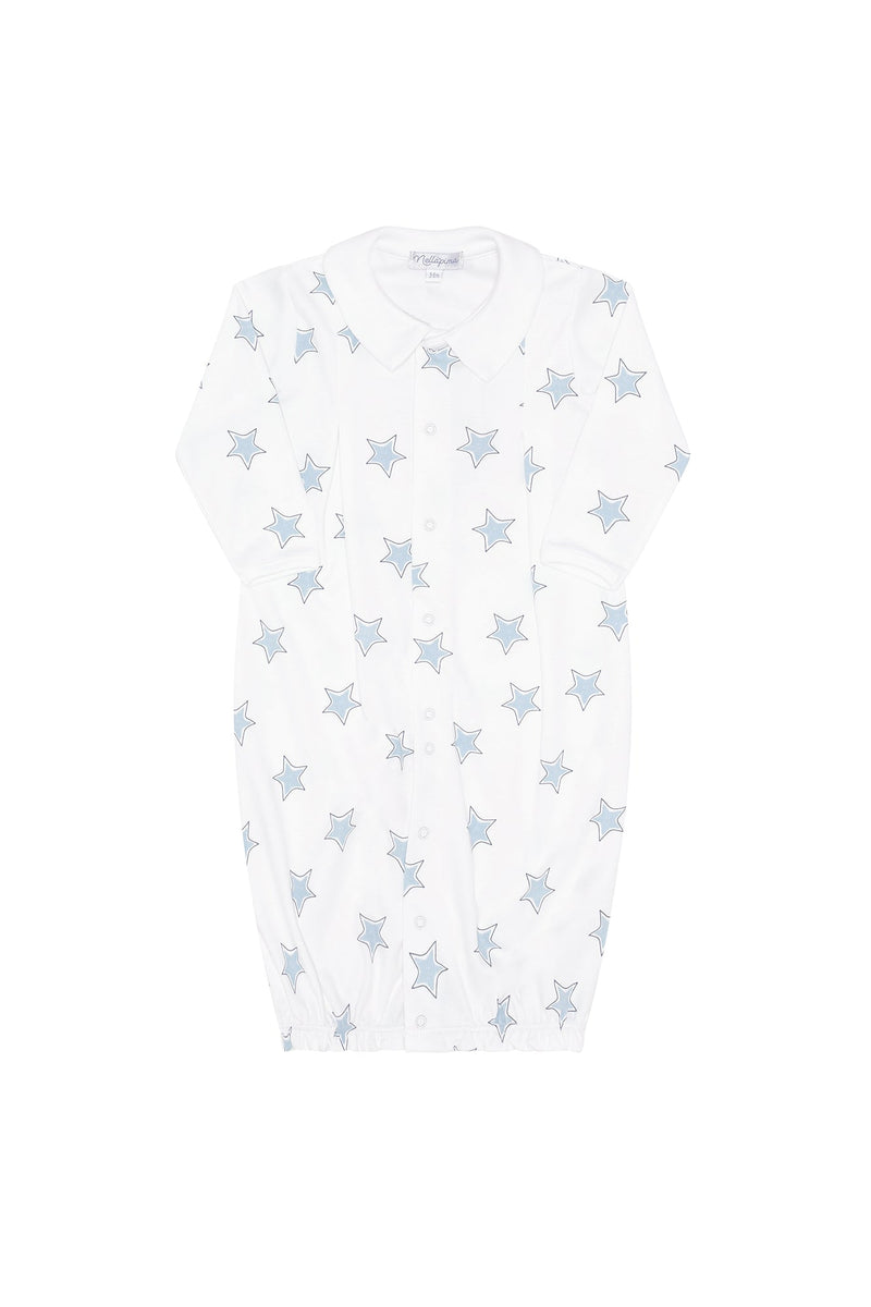 Blue Stars Print Converter Gown