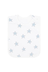Blue Stars Print Feeding Bib