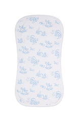 Blue Toile Burp Cloth