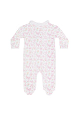 Butterflies Print Crossover Footie