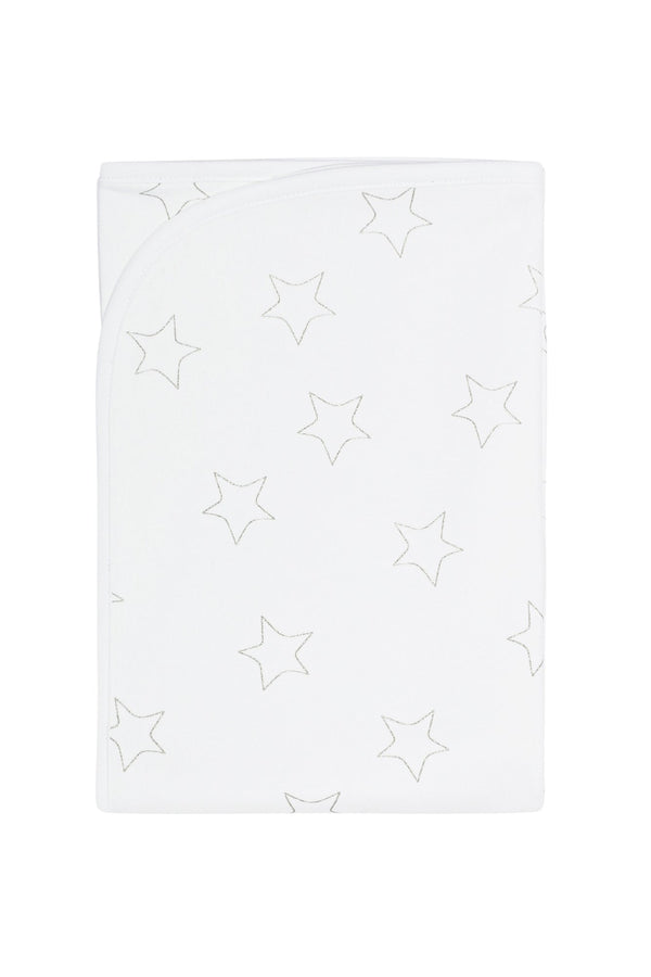 Grey Stars Print Blanket