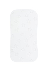 Grey Stars Print Burp Cloth
