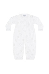 Grey Stars Print Converter Gown