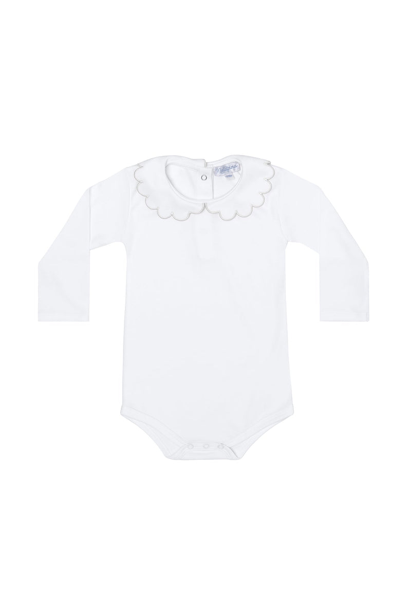 Nella Scallops Long Sleeve Onesie
