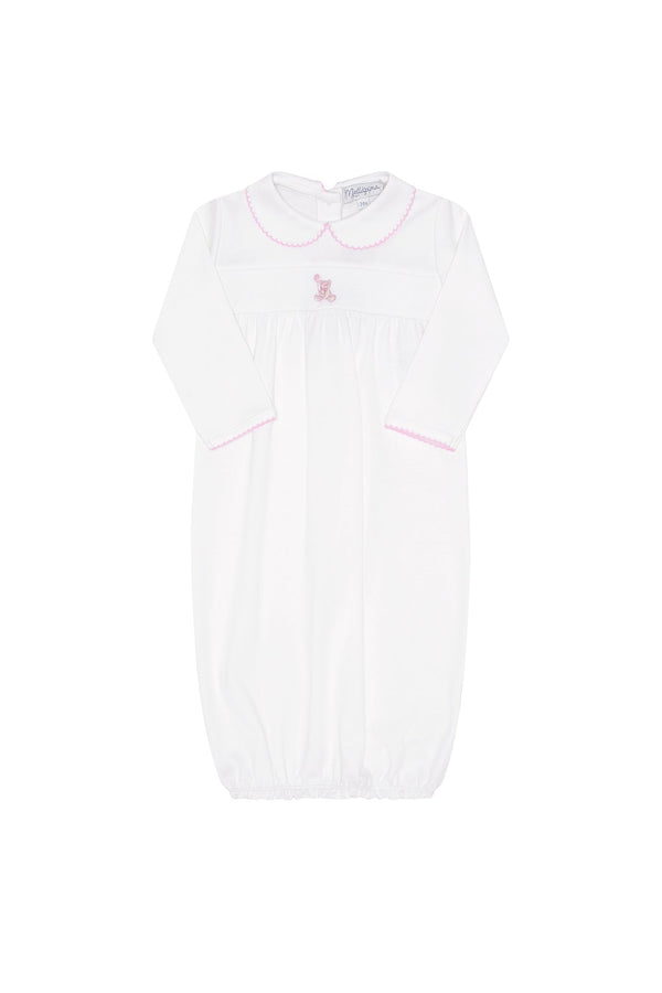 Pink Bear Embroidery Gown