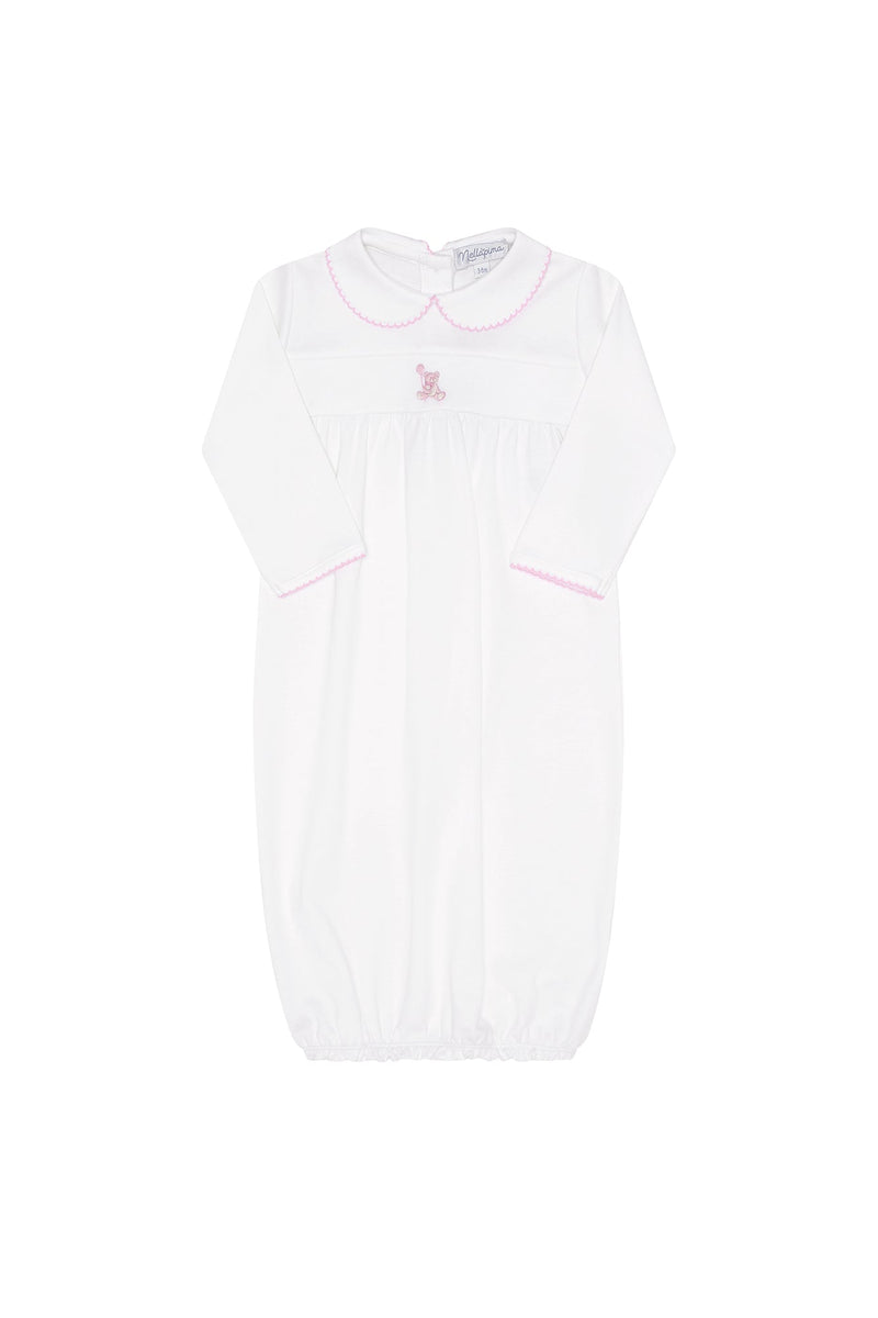 Pink Bear Embroidery Gown