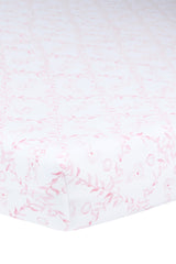 Pink Bears Trellace Crib Sheets