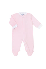 Pink Bubble Zipper Footie