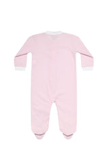 Pink Gingham Zipper Footie