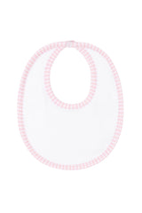 Pink Gingham Bib