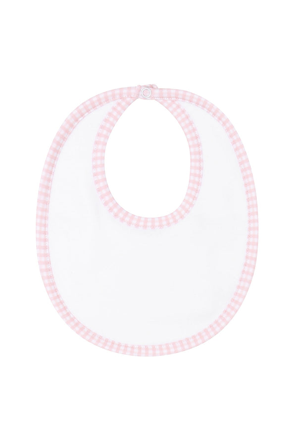Pink Gingham Bib