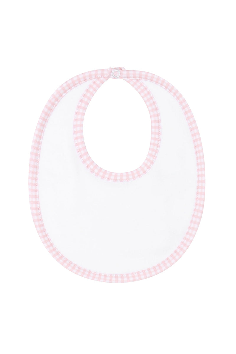 Pink Gingham Bib
