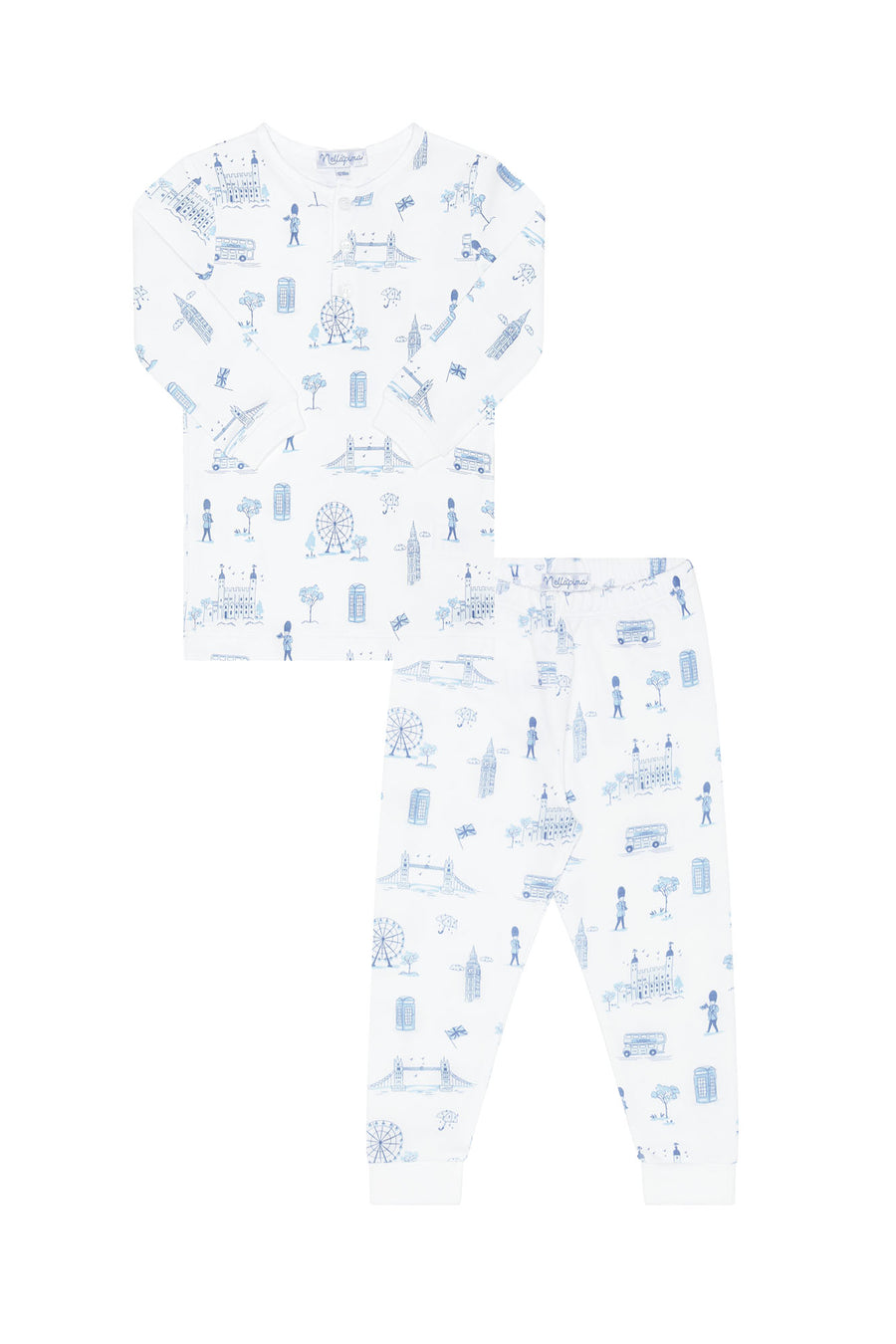 Blue London Toile Pajamas