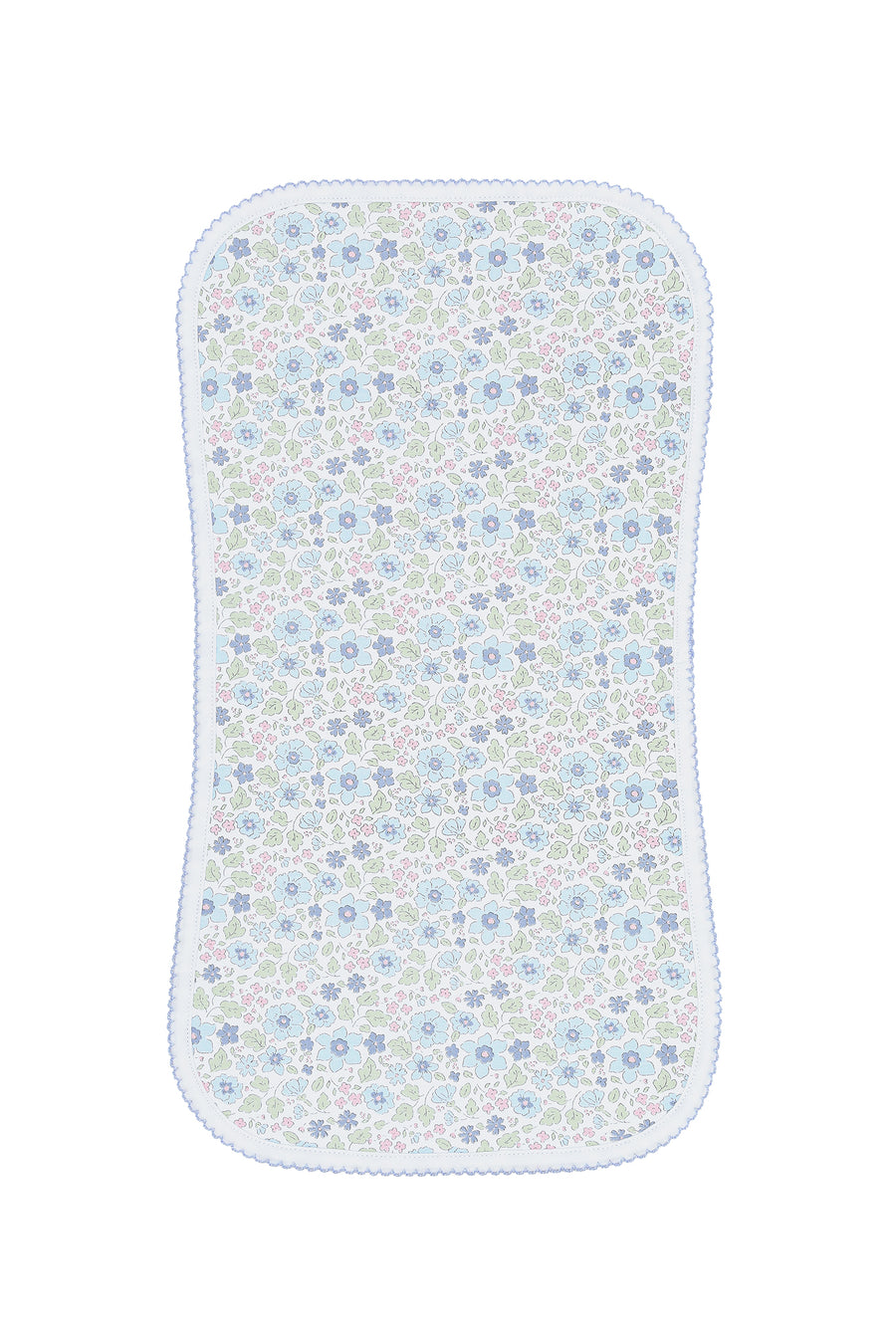 Blue Meadow Burp Cloth