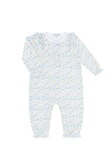 Blue Meadow Romper LS
