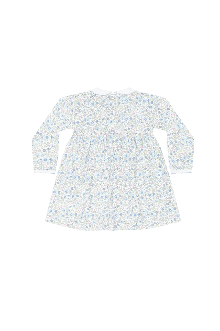 Blue Meadow Smocked Dress LS