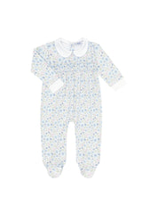Blue Meadow Smocked Footie