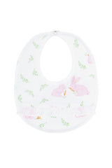 Pink Bunny Print Bib
