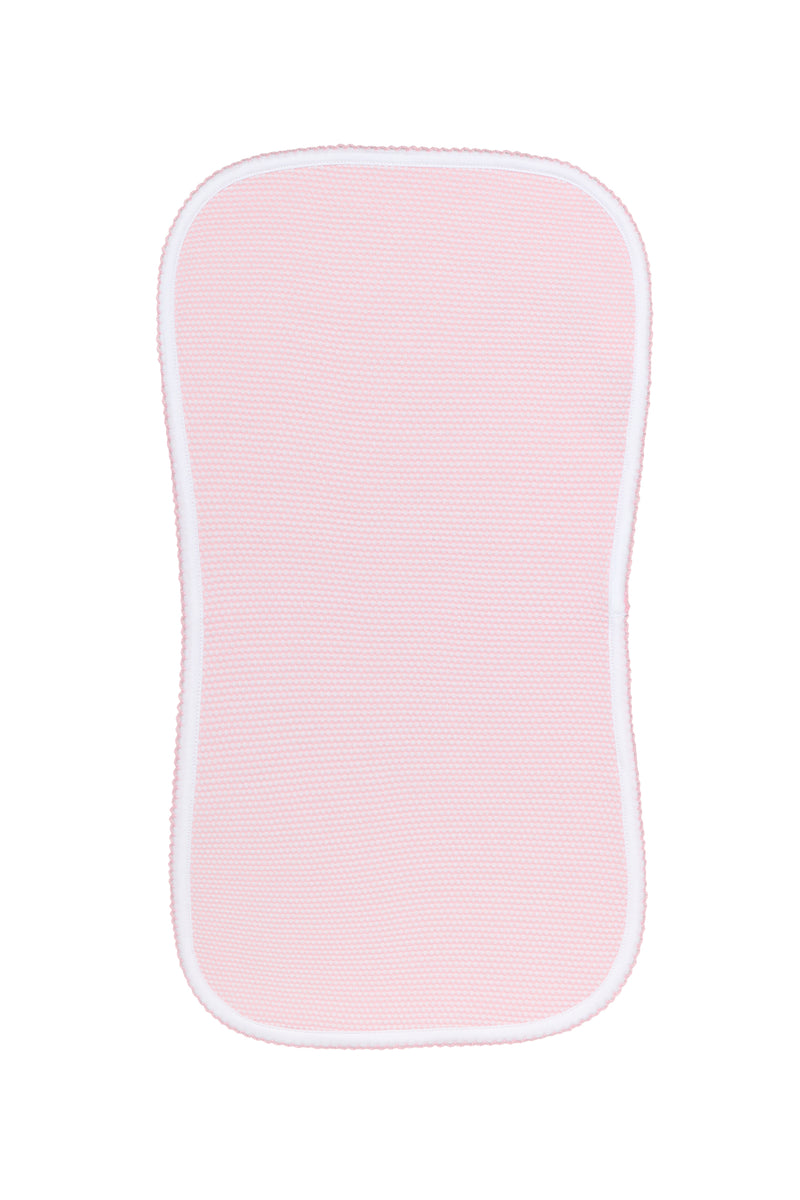 Pink Bubble Burp Cloth