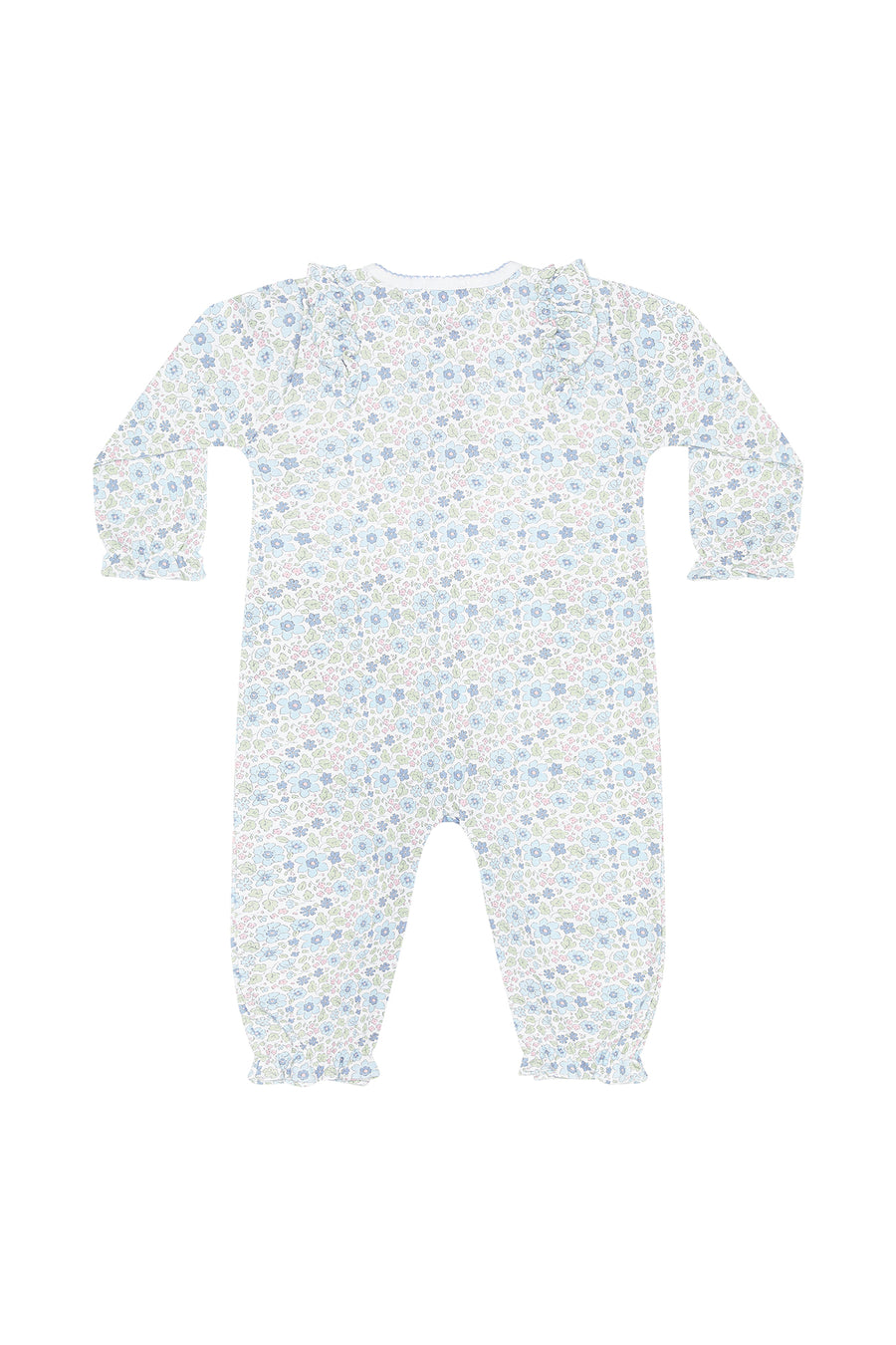 Blue Meadow Romper LS