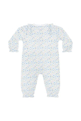 Blue Meadow Romper LS
