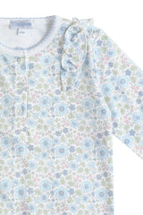 Blue Meadow Romper LS