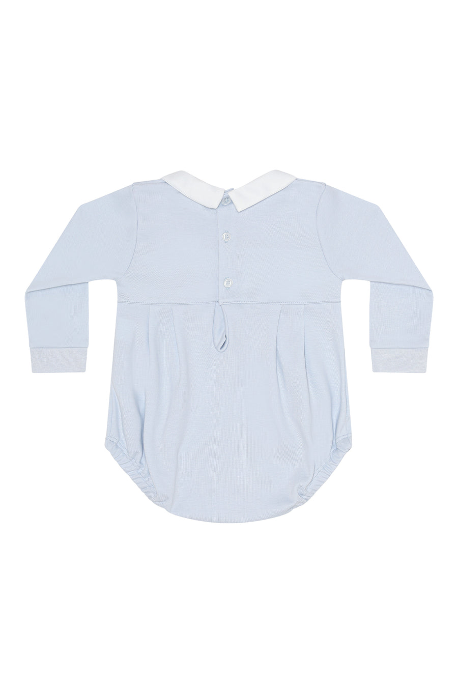 Blue Pumpkin Patch Embroidered Bubble LS