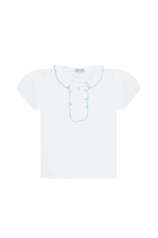 Ruffle Short Sleeve Tee