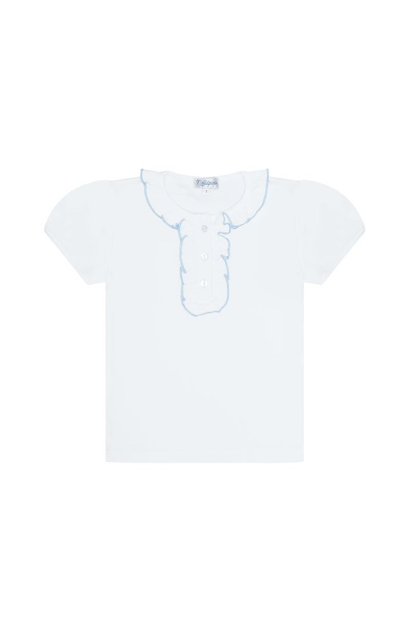 Ruffle Short Sleeve Tee