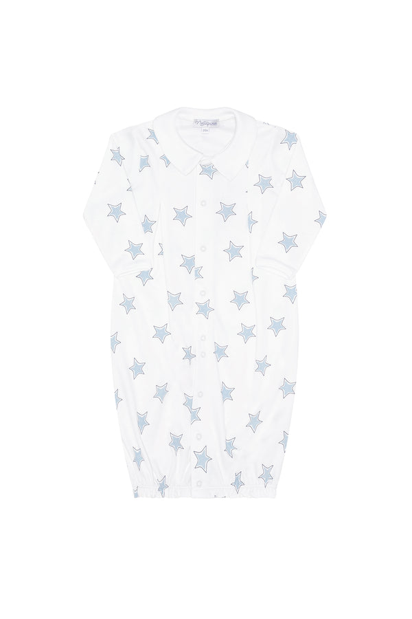 Blue Stars Print Converter Gown