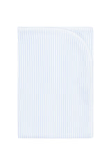 Blue Classic Stripes Receiving Blanket