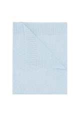 Blue Dotted Knit Receiving Blanket