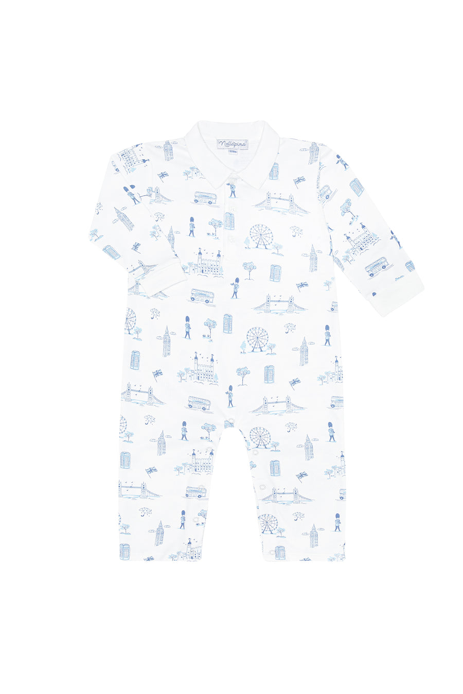 Blue London Toile Romper LS