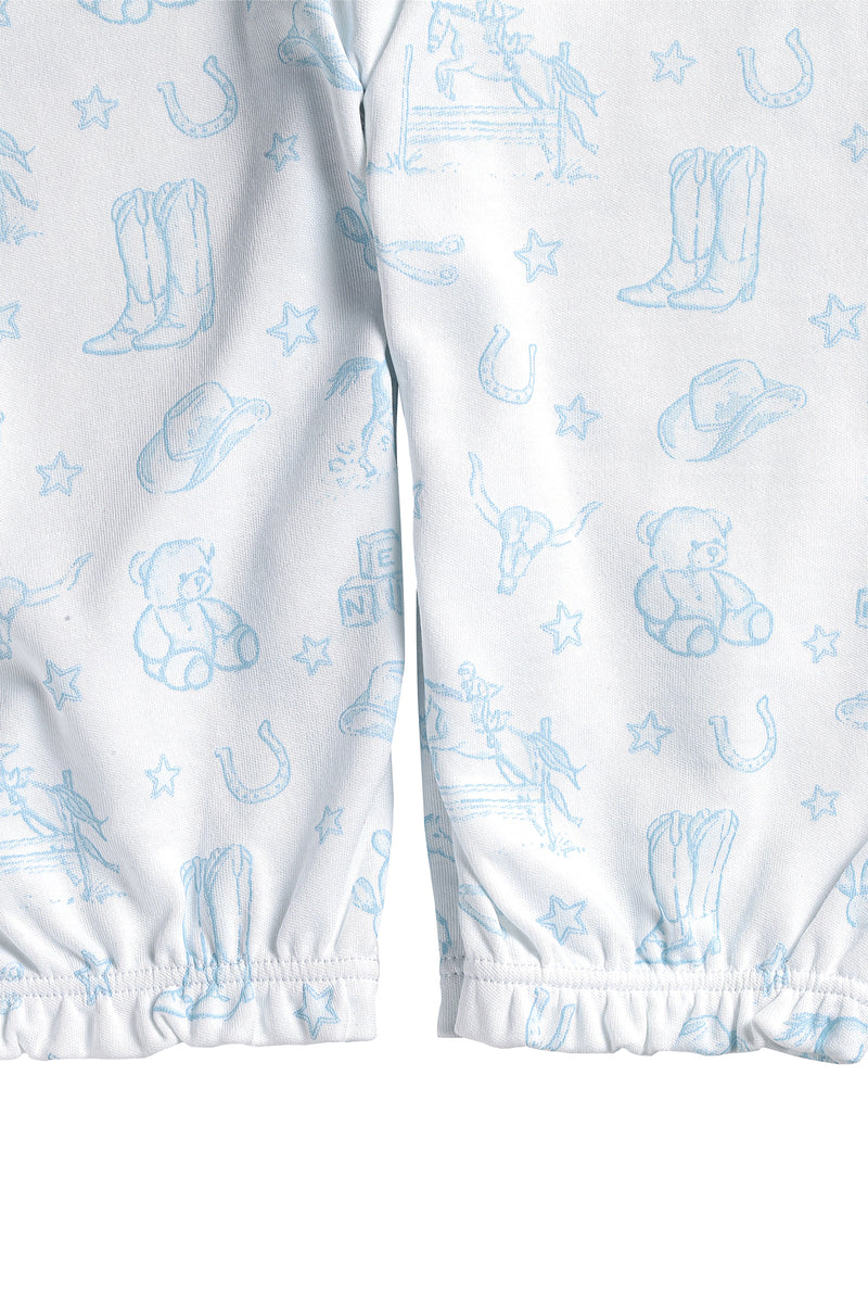 Blue Lone Star Toile Converter Gown