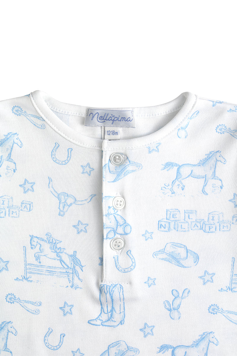 Blue Lone Star Toile Pajamas
