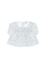 Blue Meadow Smocked Dress LS Set
