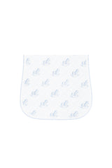 Blue Rocking Horse Burp Cloth