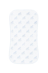 Blue Rocking Horse Burp Cloth