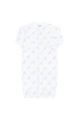 Blue Rocking Horse Romper LS
