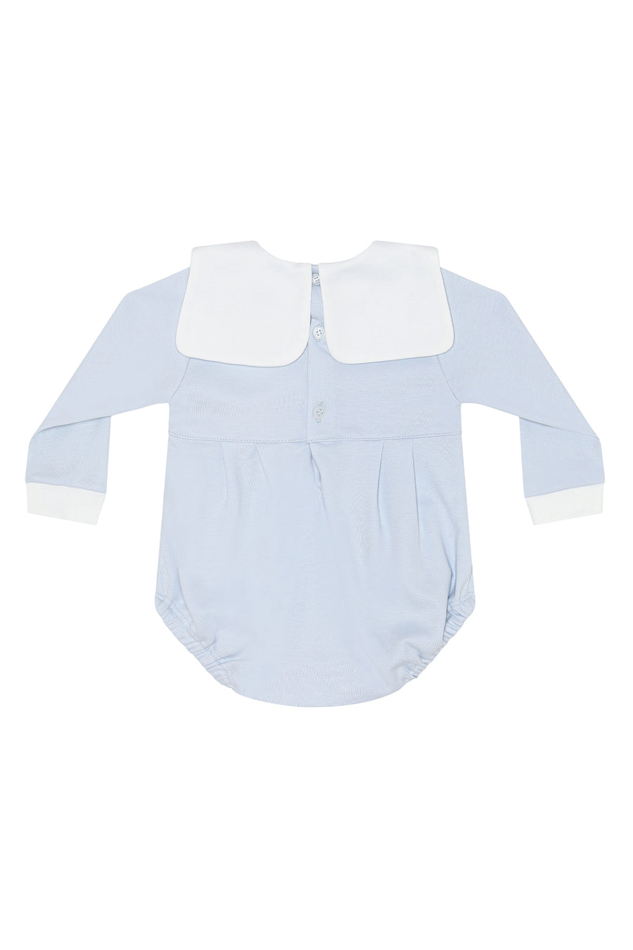 Blue Rocking Horse Embroidered Bubble LS