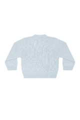 Blue Rocking Horse Embroidered Knit Cardigan