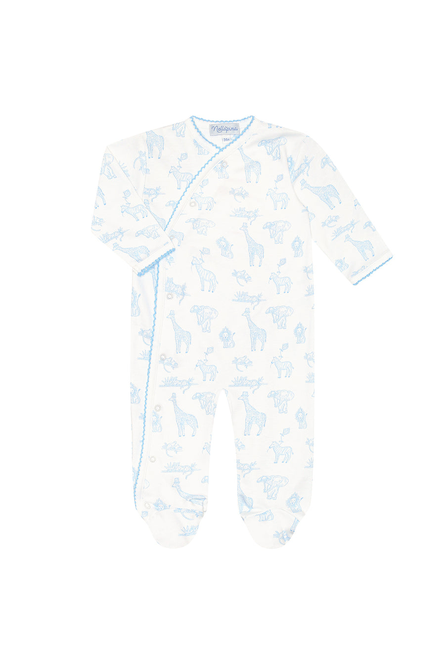 Blue Safari Crossover Footie