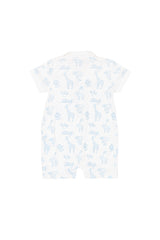 Blue Safari Romper