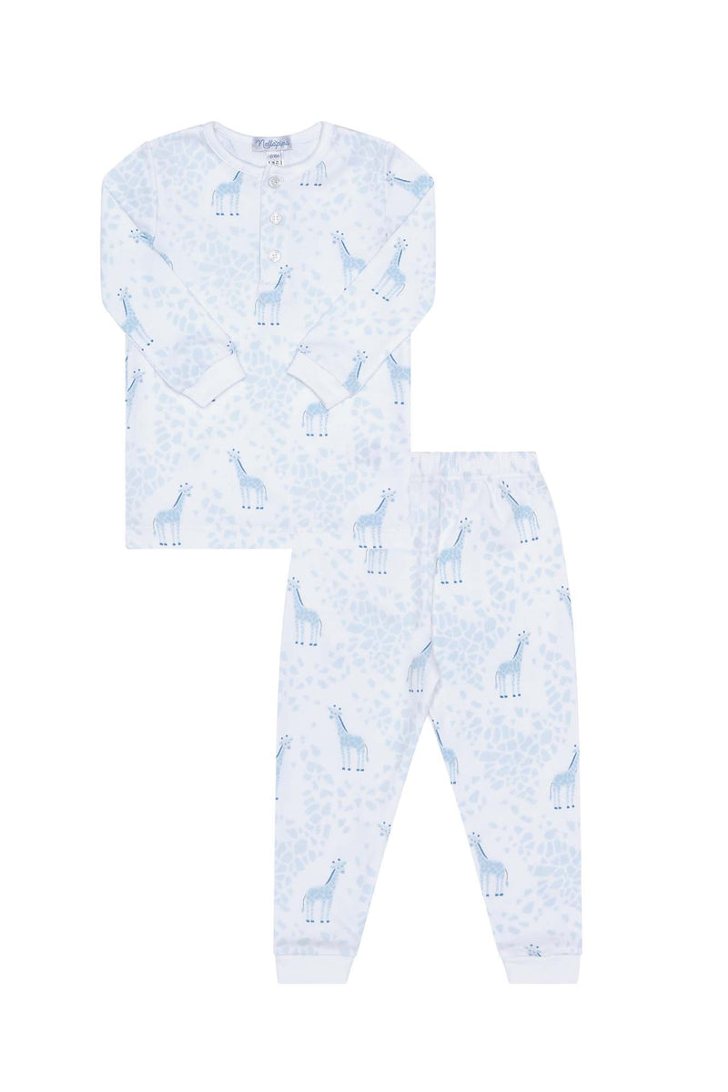 Blue Giraffe Print Pajama
