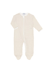 Camel Classic Stripes Zipper Footie