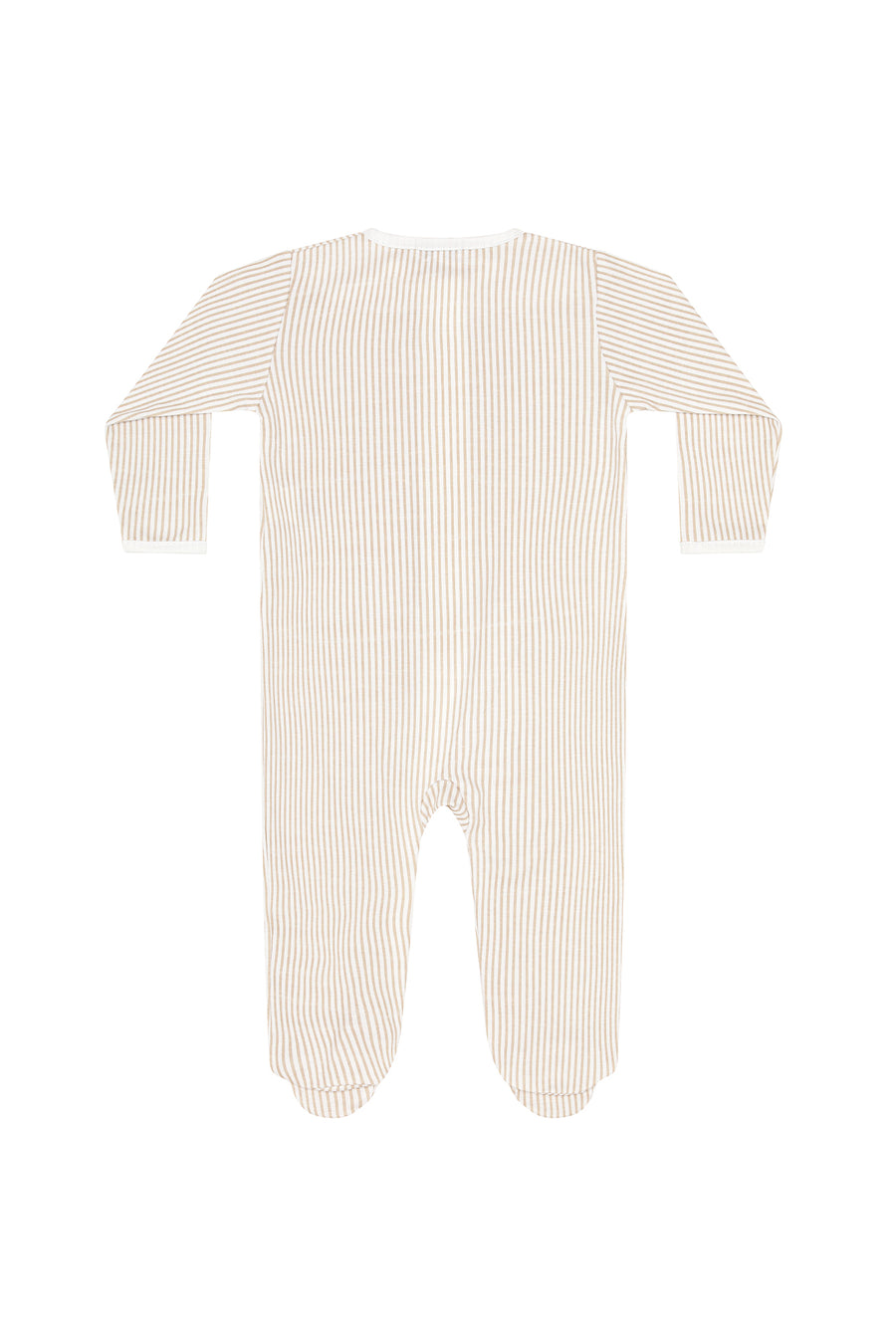 Camel Classic Stripes Zipper Footie