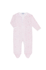 Cherry Blossoms Zipper Footie