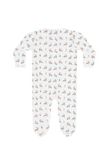 Christmas Reindeer Zipper Footie